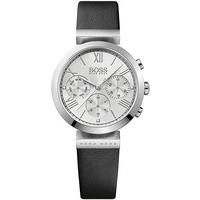 Hugo Boss Ladies Black Leather Strap Watch 1502395