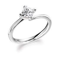 Hugh Rice Platinum WALTZ Princess Cut Diamond Engagement Ring