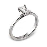 hugh rice platinum entwined emerald cut diamond engagement ring