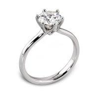 Hugh Rice Platinum EVER AFTER Round Brilliant Cut Diamond Engagement Ring