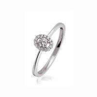Hugh Rice 18ct White Gold and 0.15ct Diamond Cluster Ring