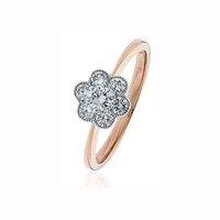 Hugh Rice 18ct Rose Gold and Diamond 0.50ct Cluster Ring