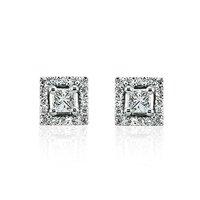 Hugh Rice 0.22ct Platinum and Diamond Earrings