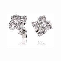 Hugh Rice 18ct White Gold and Diamond 0.70ct Windmill Earrings