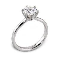 Hugh Rice Platinum and Diamond Minimum 1.04ct Solitaire Ring