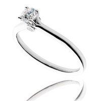 Hugh Rice Platinum and Graded Diamond 0.31ct Solitaire Ring