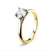 Hugh Rice 18ct Yellow Gold and Platinum CARESS Round Brilliant Cut Diamond Engagement Ring