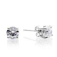 Hugh Rice Four Claw 18ct White Gold Round Brilliant 2.00ct Diamond Earrings