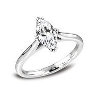 Hugh Rice Platinum KISS Marquise Cut Diamond Engagement Ring