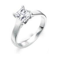 hugh rice platinum entwined princess cut diamond engagement ring