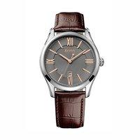 Hugo Boss Gents Ambassador Brown Leather With Grey Dial Watch