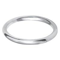 hugh rice 9ct white gold d shaped wedding ring