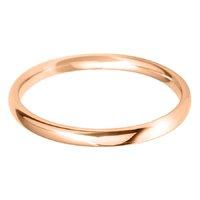 Hugh Rice 18ct Rose Gold Lightweight Court Wedding Ring