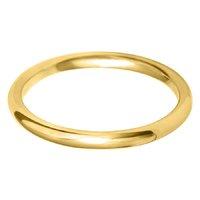 Hugh Rice 9ct Yellow Gold D-Shaped Wedding Ring