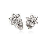 Hugh Rice 18ct White Gold and Diamond 0.50ct Flower Petal Earrings