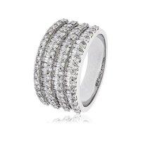 hugh rice 18ct white gold 225ct baguette and round brilliant cut diamo ...