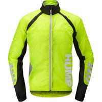 hump flash showerproof jacket safety yellow xl