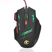 HXSJ brand High-end optical professional gaming mouse with 7 bright colors LED backlit and ergonomics design for comfortable touch, 