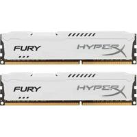 HyperX Fury White 16GB 1600MHz DDR3 CL10 DIMM (Kit of 2) Memory