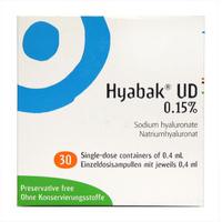Hyabak UD 0.15% 30 single dose containers. 0.4ml