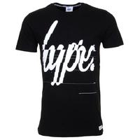 hype glitch script t shirt black