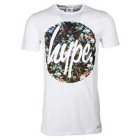 Hype Garden Leaf Circle T-Shirt - White