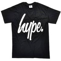 Hype Script T-Shirt - Black/White
