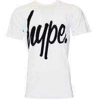 Hype Script T-Shirt - White/Black