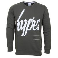 Hype Glitch Script Crewneck - Khaki