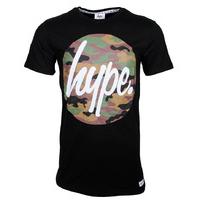 Hype Camo Circle T-Shirt - Black