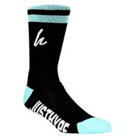 Hype Tramline Socks - Black/Teal/White