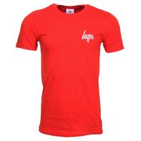 Hype Mini Script T-Shirt - Red/White