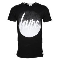 Hype Speckle Fade Circle T-Shirt - Black