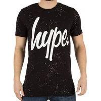 Hype AOP Speckle T-Shirt - Black/White