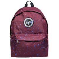 hype speckle backpack burgundynavy