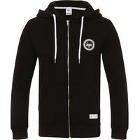 hype crest zip hoodie black
