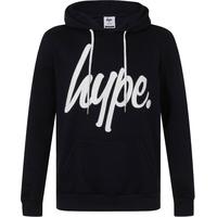 Hype Script Hoodie - Navy/White