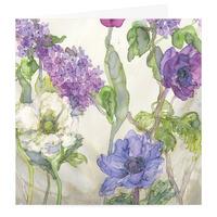 Hyacinth and Anemone Card