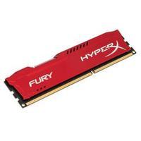 HyperX FURY Red 8GB DDR3 1600MHz CL10 DIMM Memory