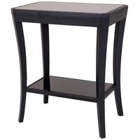 hyde black side table