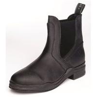 Hy LAND Childs Wax Leather Jodphur Boot - Black