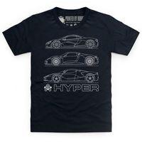 hyper cars kids t shirt