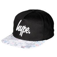 hype illustrated snapback cap black