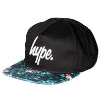 hype garden leaf snapback cap black