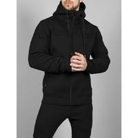 hybrid full zip jacket blackblack