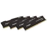Hyperx Fury Black 16gb (4 X 4gb) Memory Kit 2133mhz Ddr4 Non-ecc Cl14 288-pin Dimm 1.2v Unbuffered