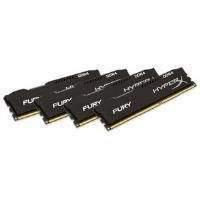 hyperx fury black 16gb 4 x 4gb memory kit 2666mhz ddr4 non ecc cl15 28 ...