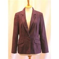 hyphen (Debenhams) Size 14 Purple Faux Suede Jacket