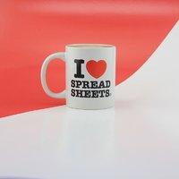 I Heart Spreadsheets Mug
