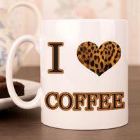 I heart coffee mug